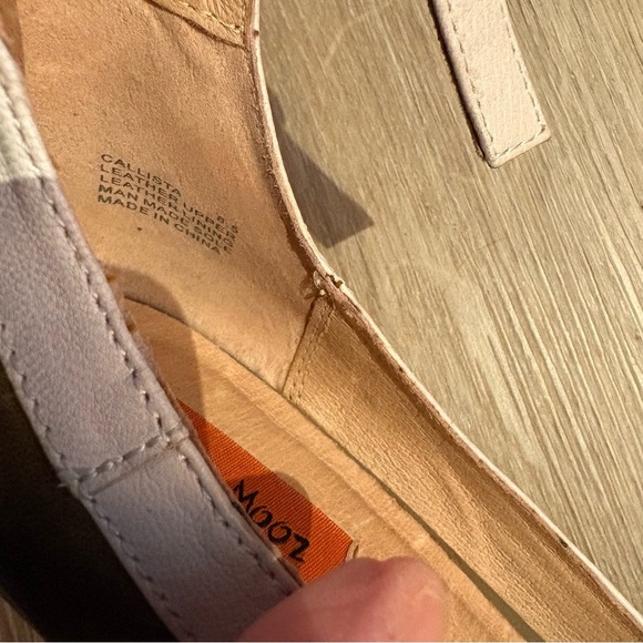 Miz Mooz Callista Olive & White Leather Mary Jane Heels – Size 8,5 - Picture 4 of 5